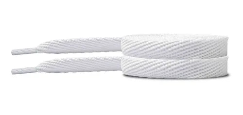 Shoe Laces, Flat Model Sneakers, 120cm, White Color